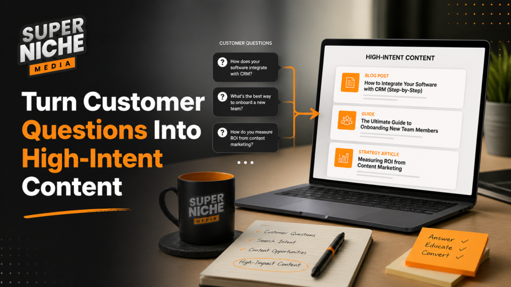 Turn Customer Questions Into High-Intent Content